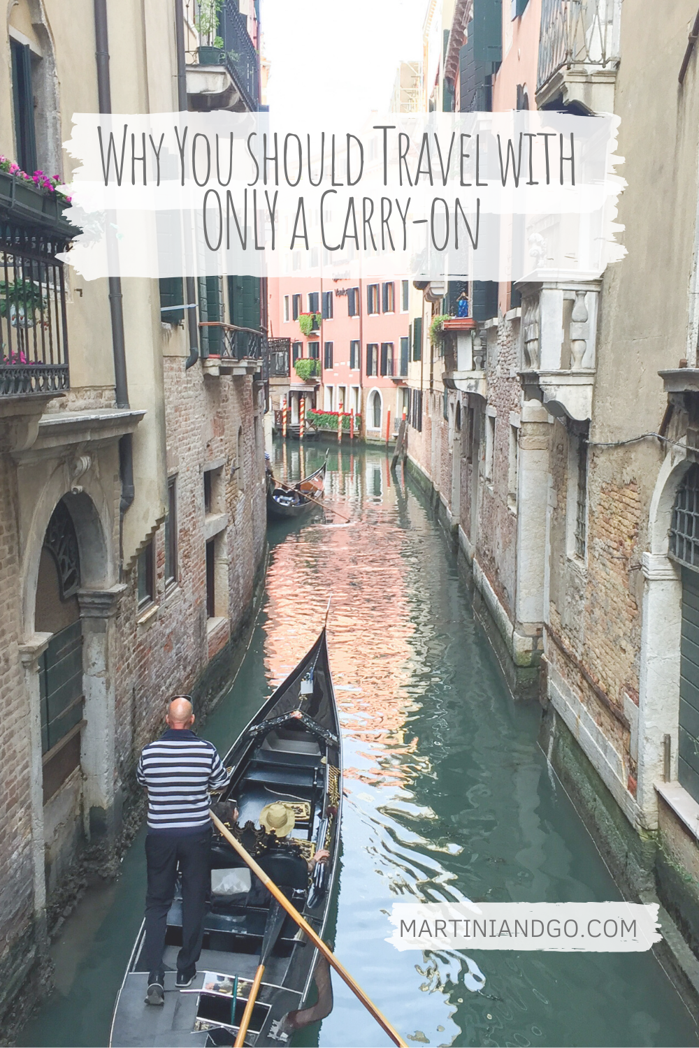 venice Italy travel with a carry-on